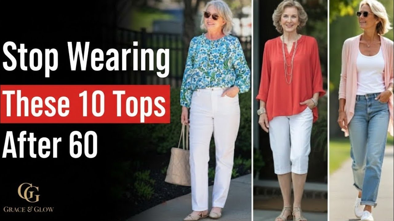 Stop Wearing These 10 Tops After 60 | Mistake #7 Ages You 10 Years