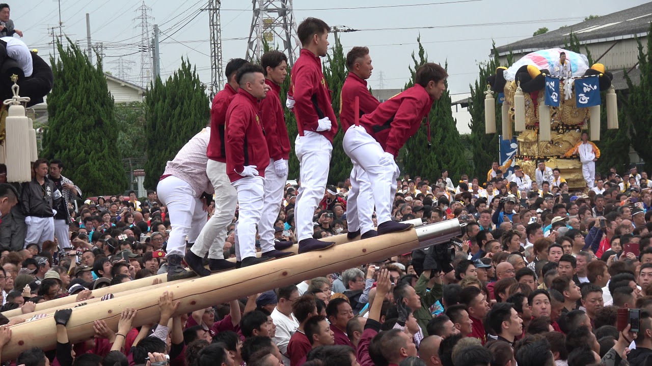川西地区太鼓台　新居浜太鼓祭り2019　大江浜かきくらべ