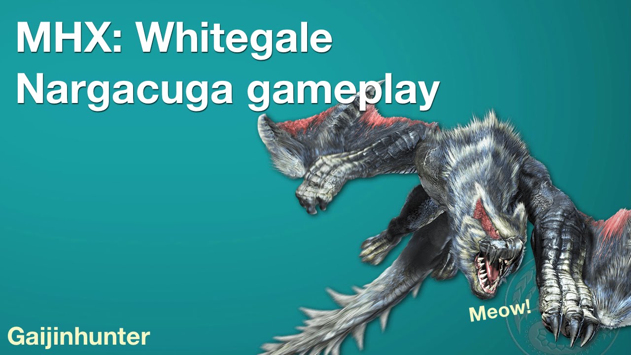 Monster Hunter Generations (MHX): Whitegale Nargacuga