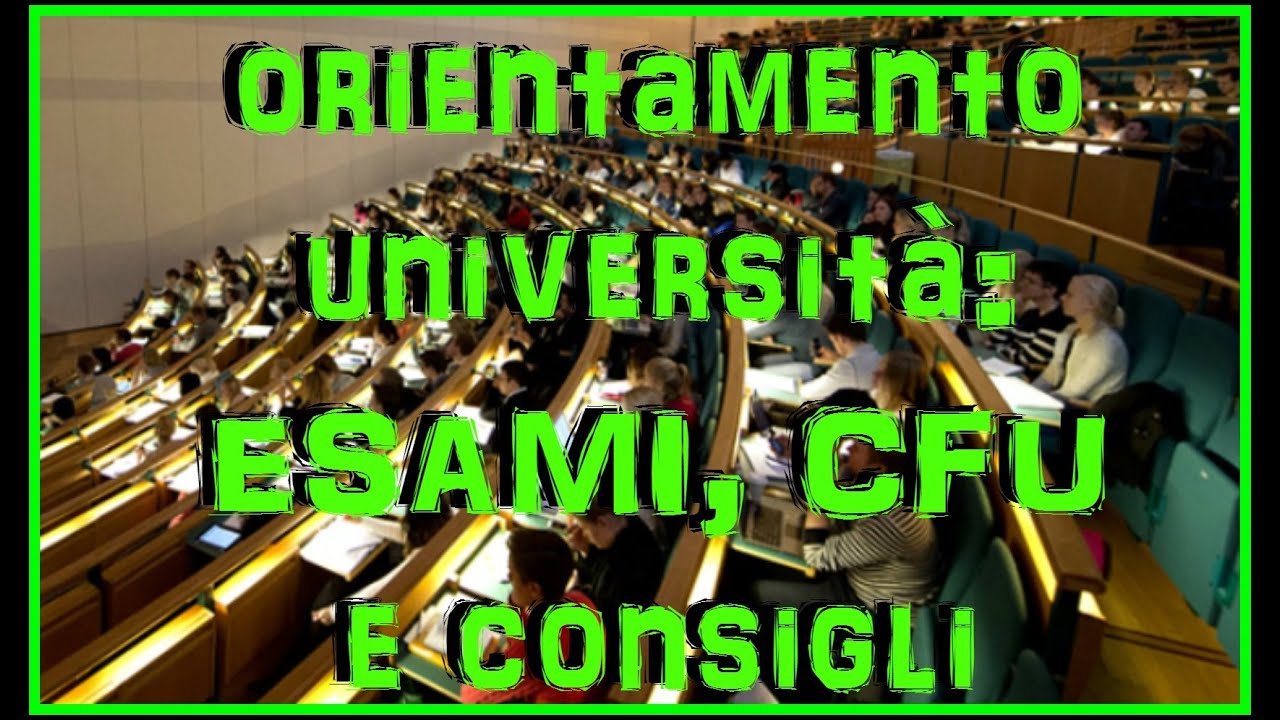 Come funziona l'UNIVERSITA': Esami, CFU e Consigli