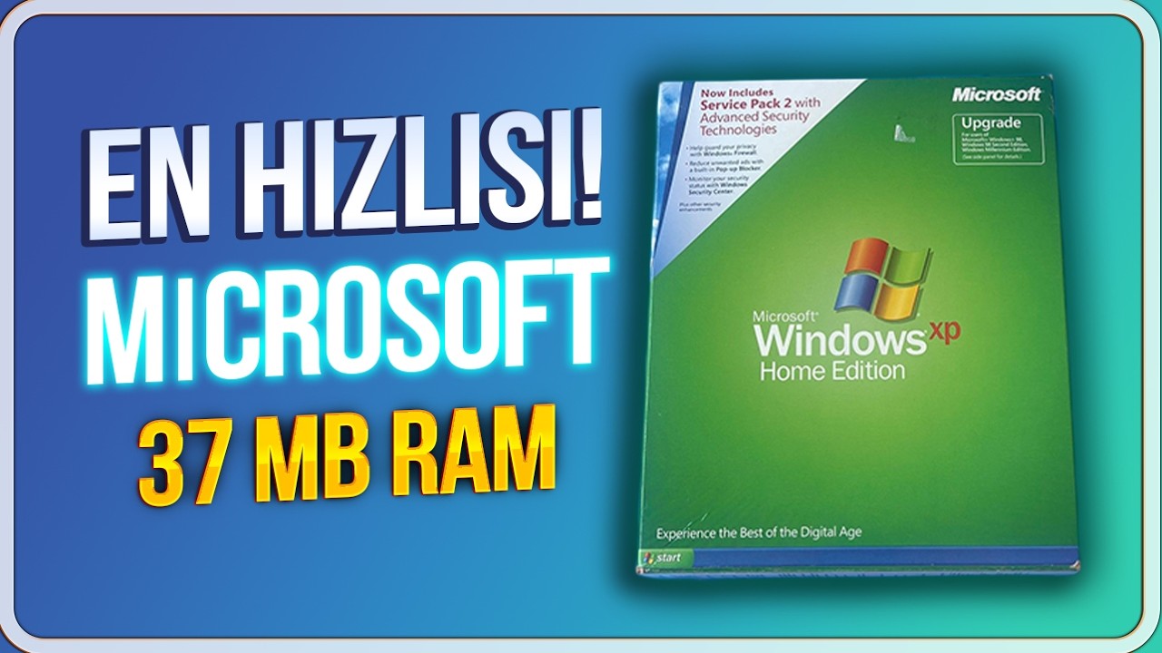 En Hızlı Windows: Sadece 37 MB Bellek Tüketiyor!