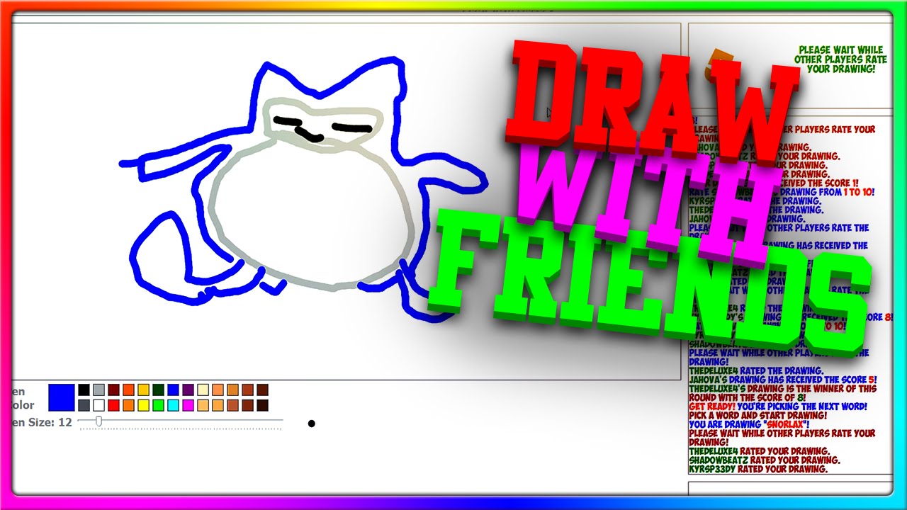 Is that SideArms or is that Picasso?! (Draw with Friends with the Crew!)