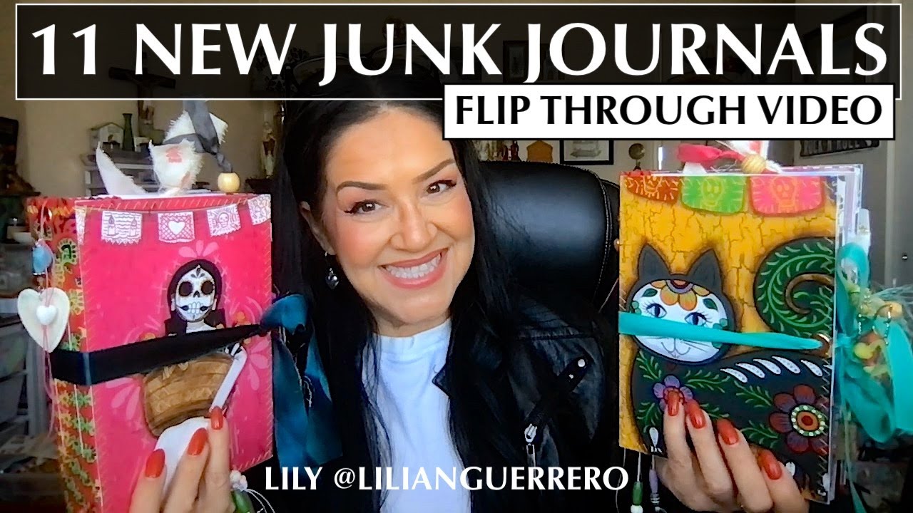 11 Colorful and Eclectic Junk Journals - Flip Through Video