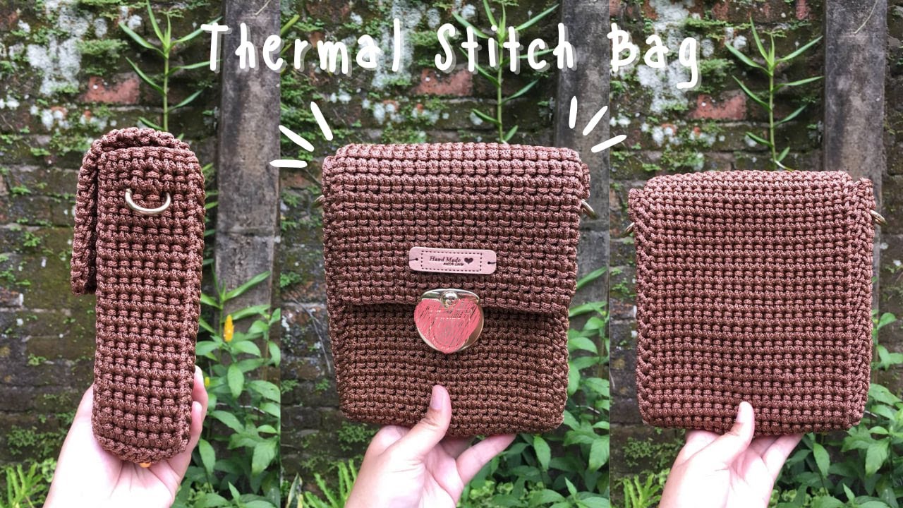 🧶EASY crochet bag for BEGINNER | THERMAL STITCH BAG🧶