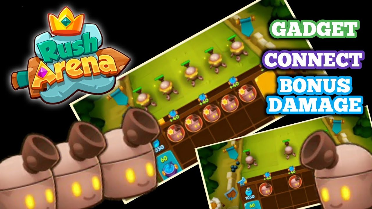 GADGET - How to Connect & Bonus Damage in Rush Arena - Tower Defense