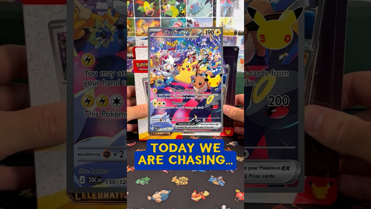 Распаковка наборов к 30-летию Pok&eacute;mon: охота на Pikachu SIR #pokemoncards #pokemontcg #pokemon