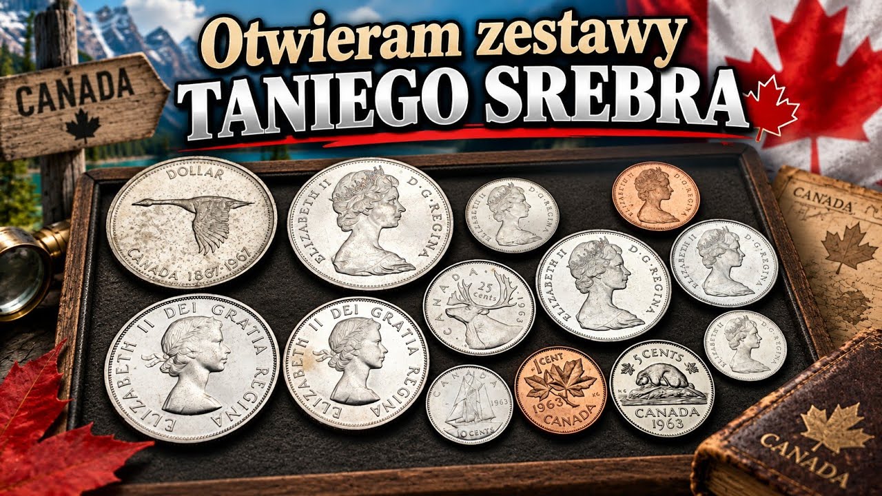 Otwieram zestawy mennicze srebrnych monet z Kanady. Czy było warto? #coin #canada