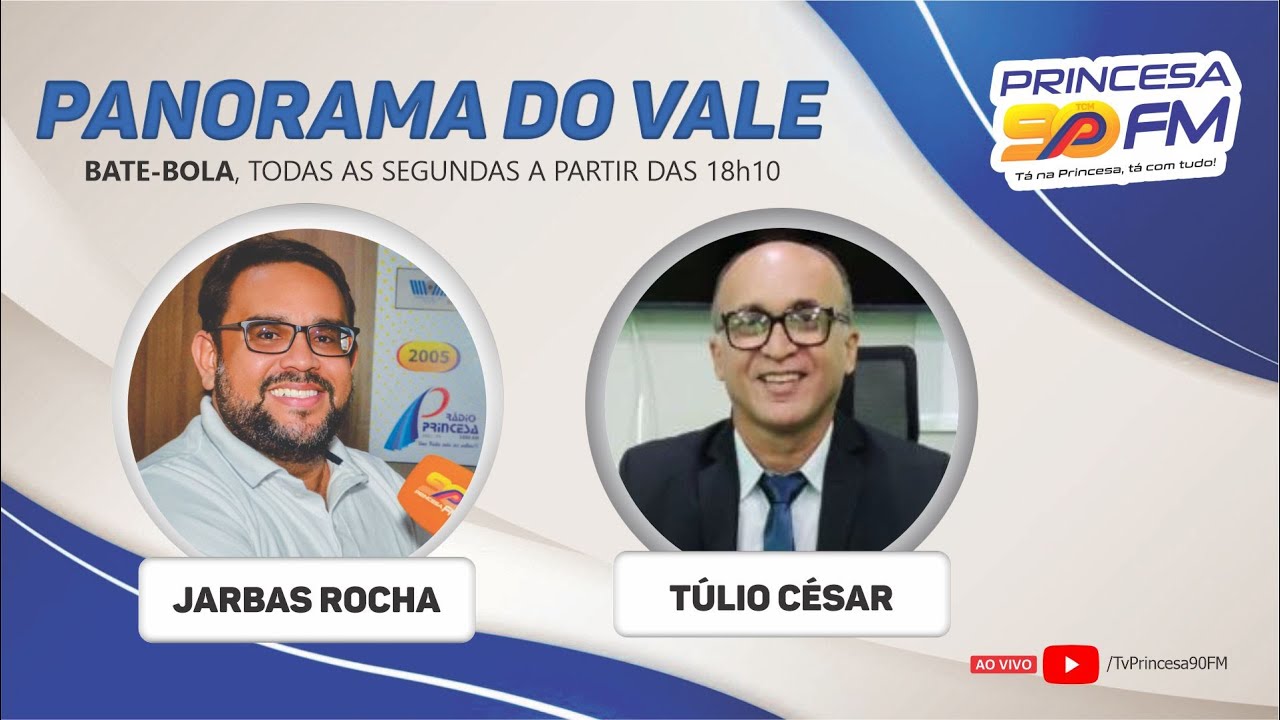19/01/2026 - PANORAMA DO VALE - (Bate Bola Politico) Jarbas Rocha e Túlio César