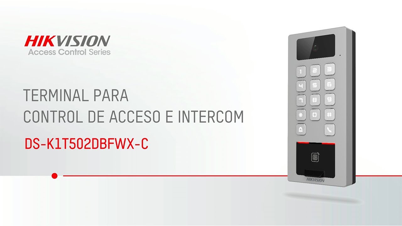 Presentación Terminal de Control de Acceso e Intercom - DS-K1T502DBFWX-C