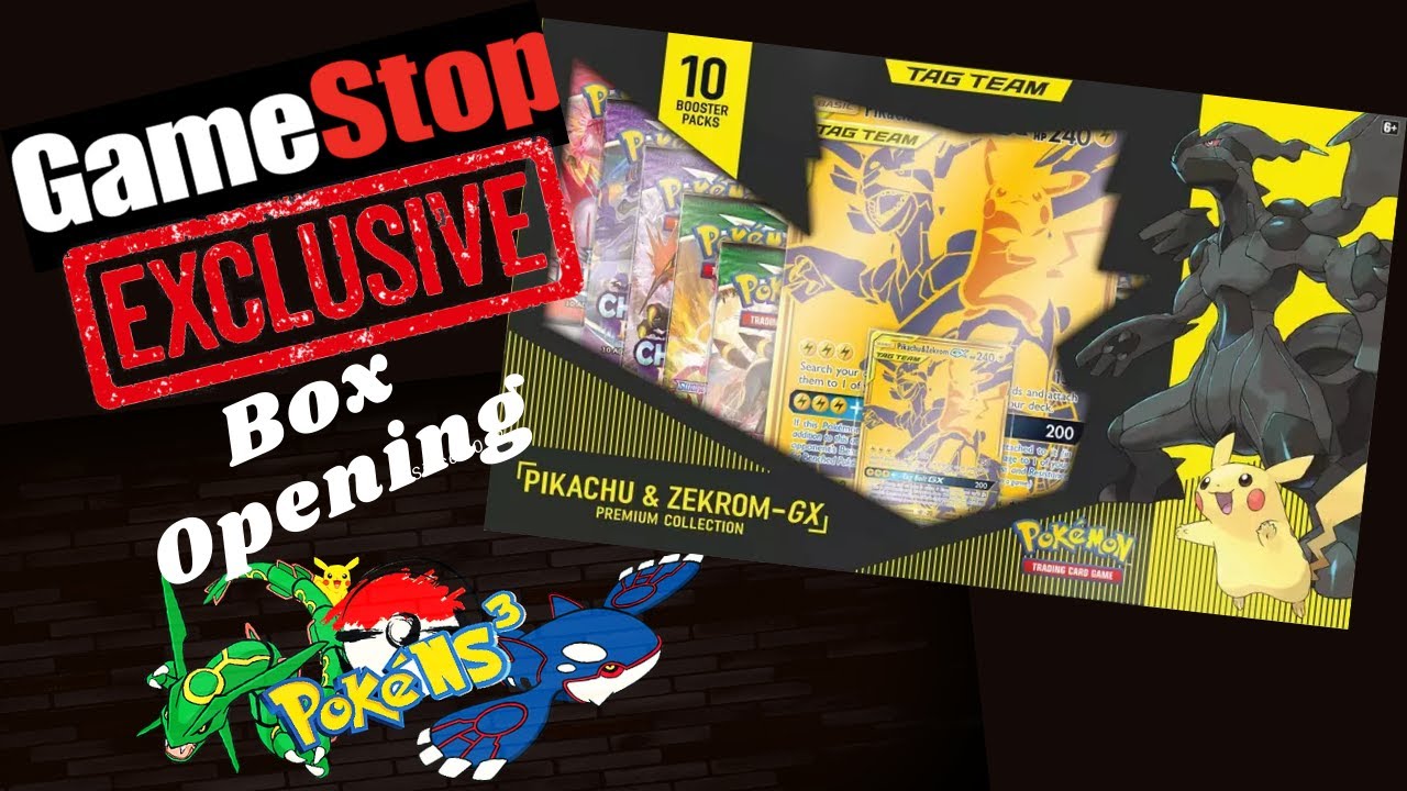 Zekrom & Pikachu Gold Premium Collection Box Unboxing