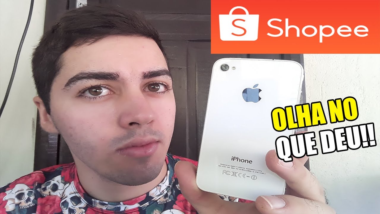 Comprei um iPhone na SHOPEE e olha no que deu!!! Unboxing