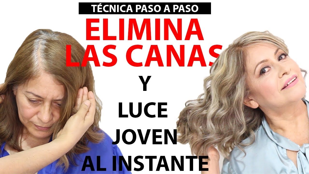 TAPA LAS CANAS Y LUCE JOVEN AL INSTANTE CON ESTA TECNICA PASO APASO#APRENDECONMIGO