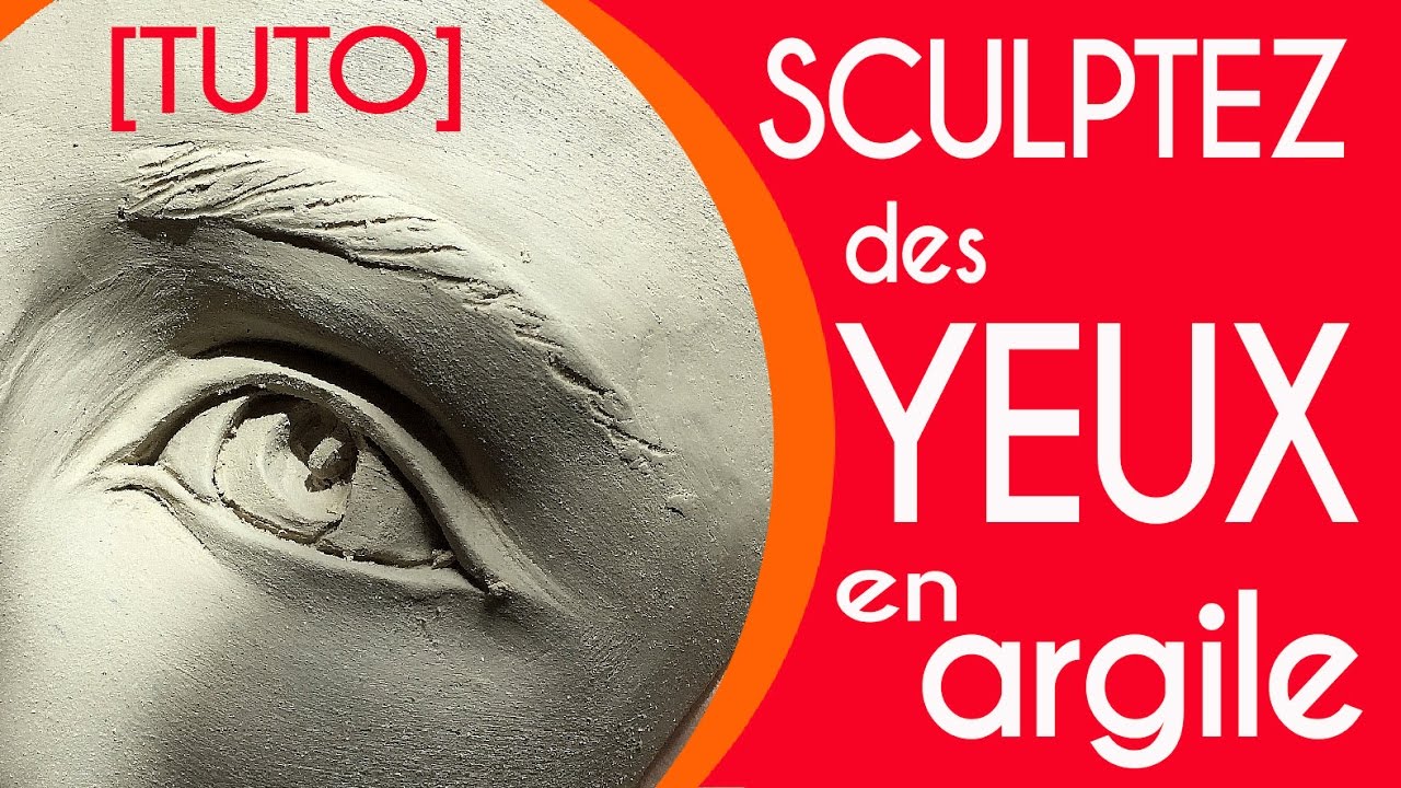 Cours de sculpture :  comment sculpter des yeux expressifs en argile pottery video ceramic clay