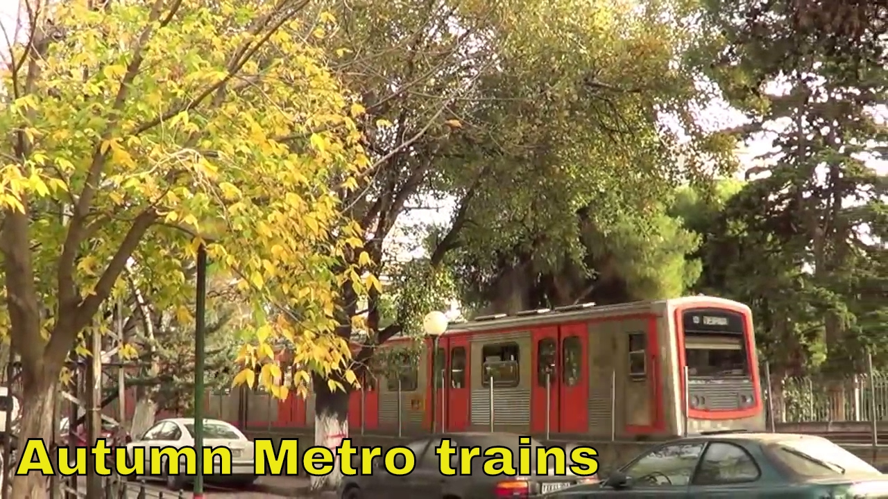Athens Metropolitan Railways line 1, late autumn trains