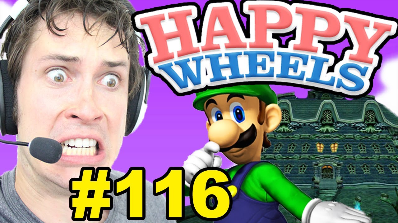 Happy Wheels - LUIGI'S MANSION