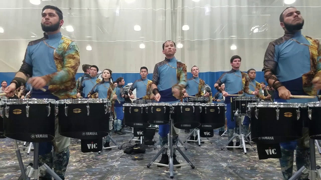 Broken City 2018 Drumline - Warm Up Lot on the Floor
