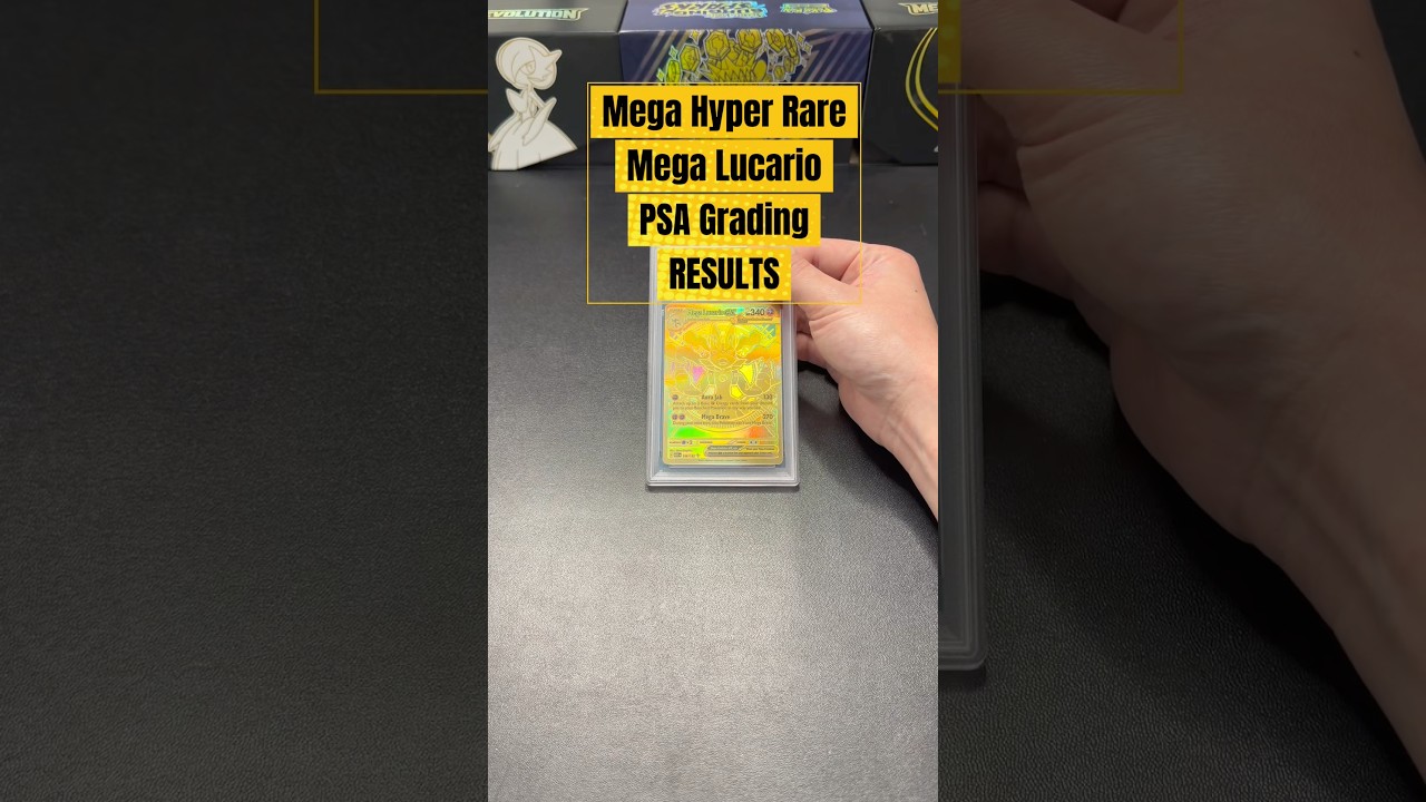 Mega Hyper Rare Mega Lucario returned from PSA Grading! Watch to see grade & comment your thoughts
