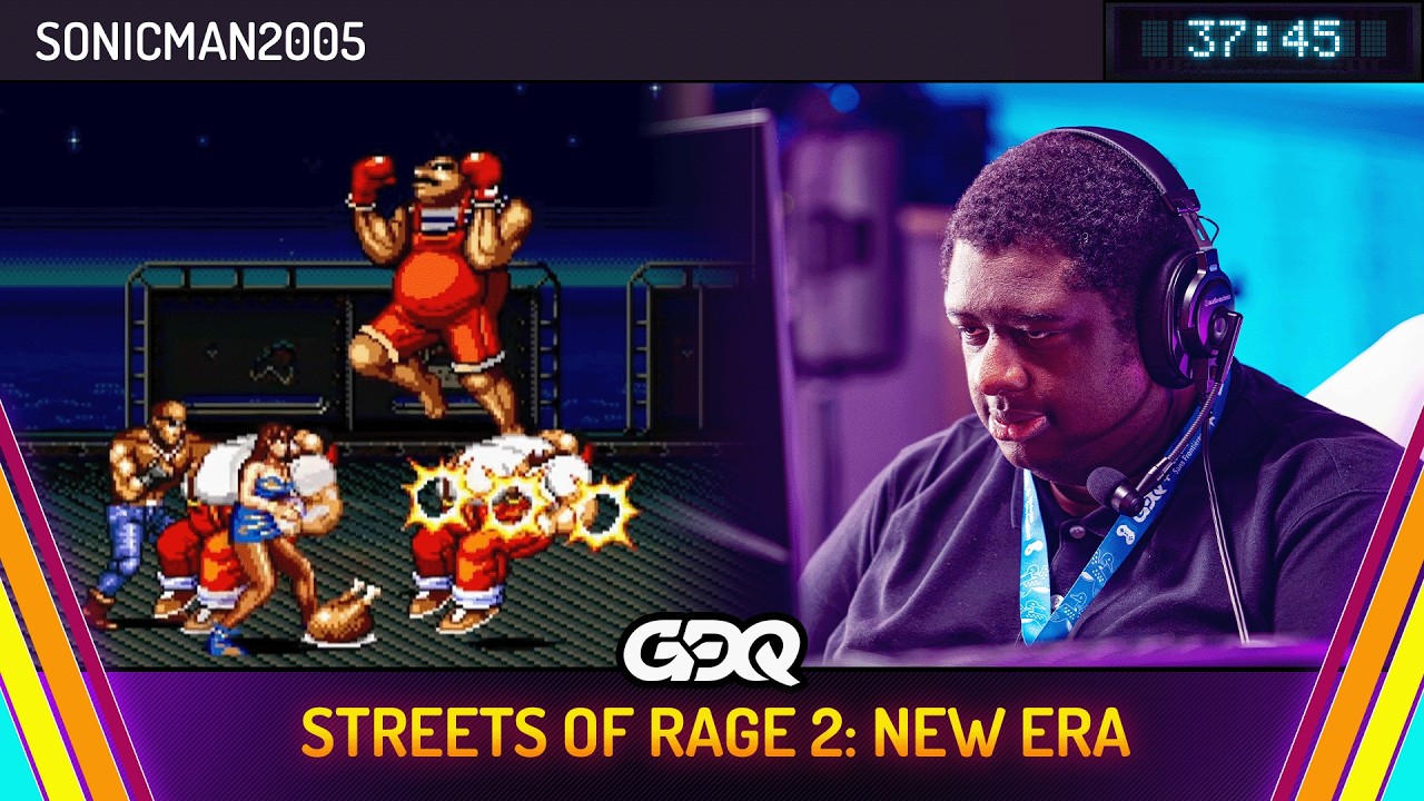 Streets of Rage 2: New Era by Sonicman2005 in 37:45 - Summer Games Done Quick 2026