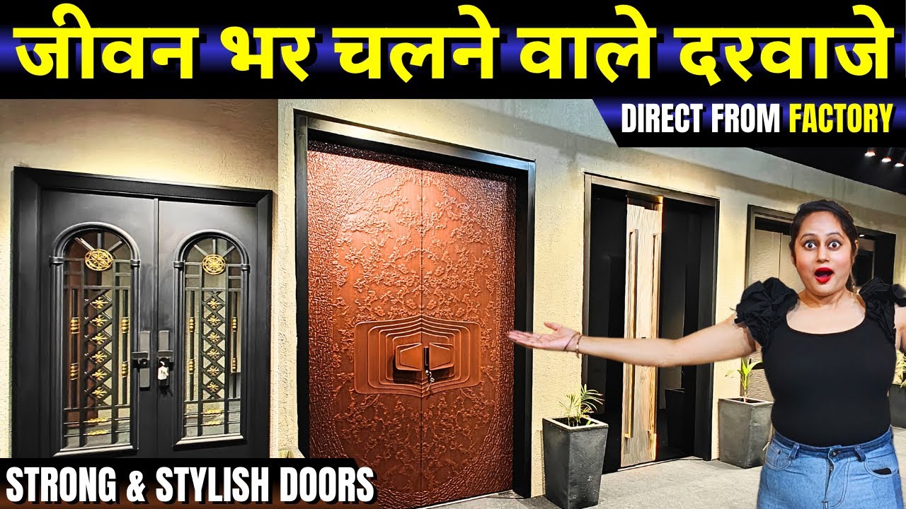 Steel Door at Factory Price Home Exterior Product Full Security Metal Doors for Home & Villas #door 