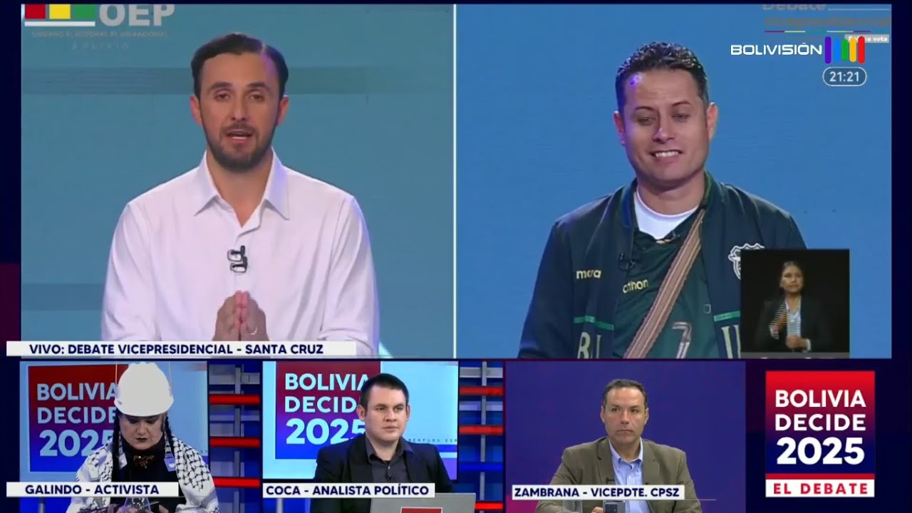 Debate Vicepresidencial: Edmand Lara y Juan Pablo Velasco.