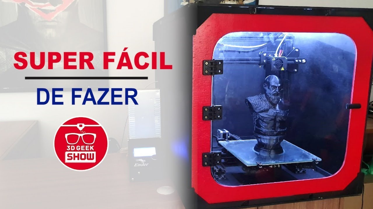 Como FECHAR sua IMPRESSORA 3D Ender 3 gastando BEM POUCO (DIY)