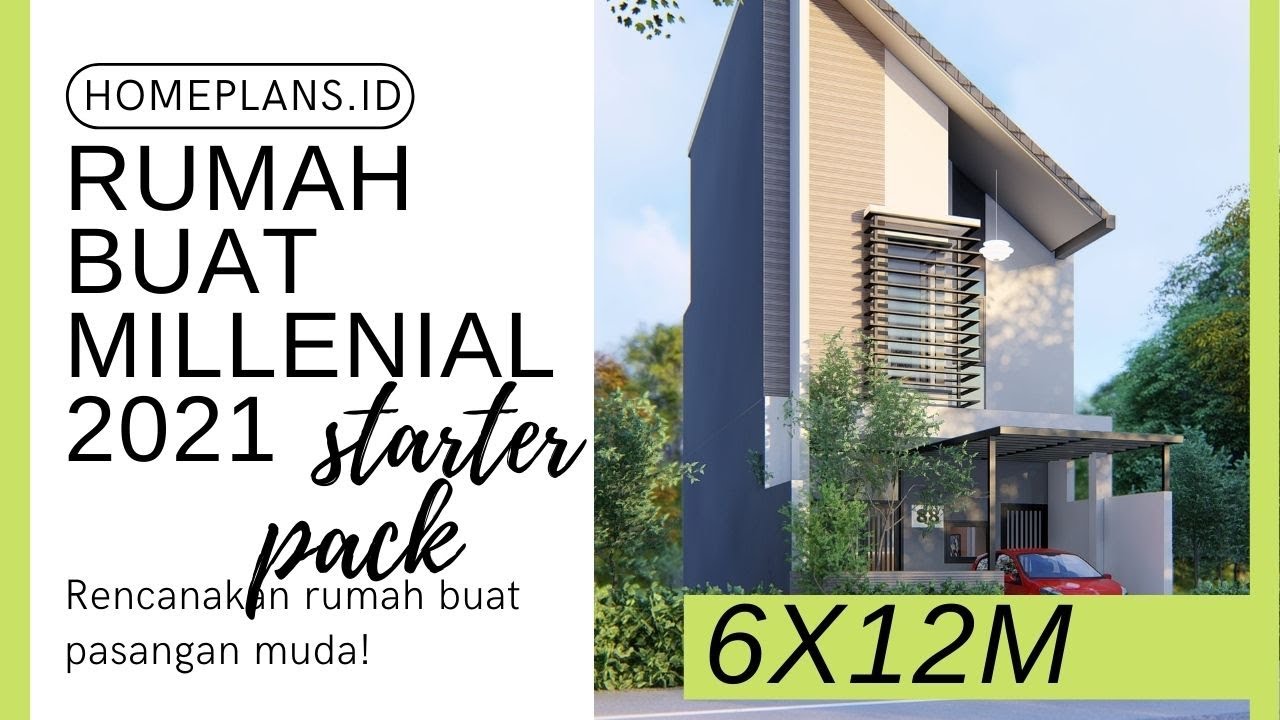 DESAIN RUMAH KECIL BUAT MILLENIAL 2021 [kode 088]