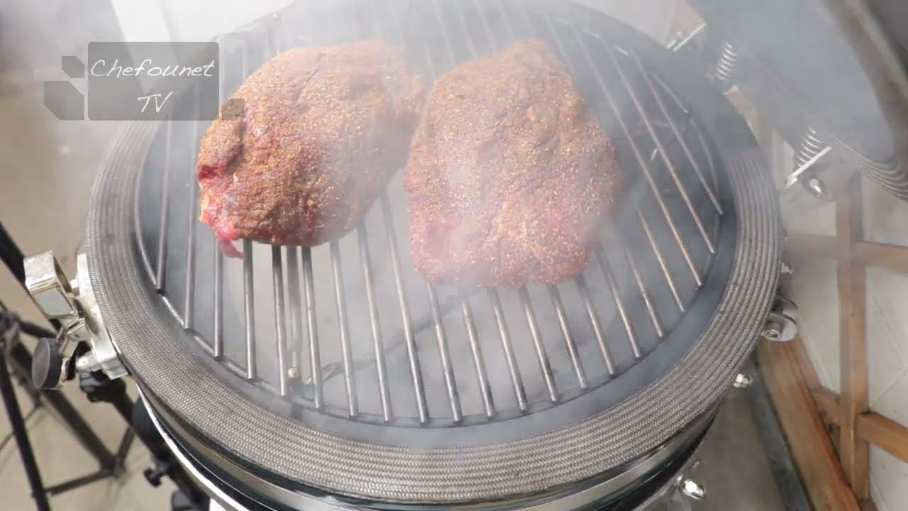 Je cuisine au Kamado : allumer le kamado pour fumer, cuisson basse température
