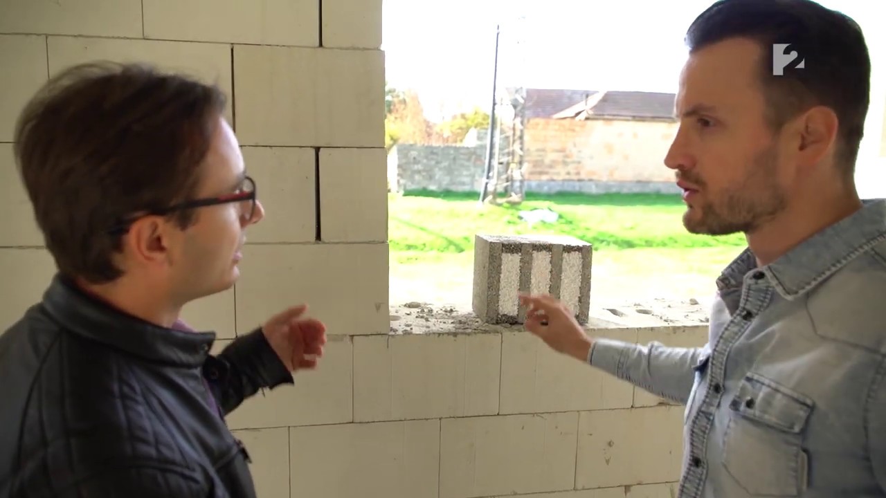 Mivel építsünk Rezsimentes házat - HL blokk hőhídmegszakító elem ( TV2 SzÉpítők műsor részlet)