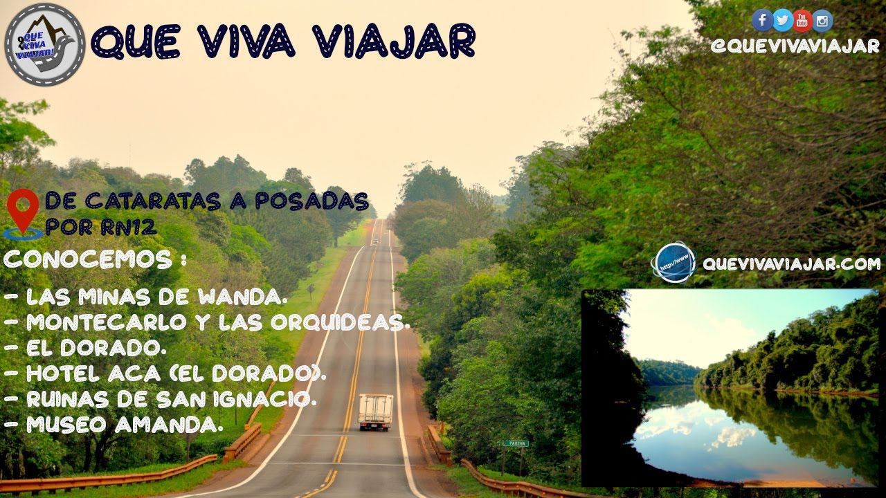 Conocemos la 🛣 RN12 desde 💚 Cataratas hasta 👉 Posadas en 📌 Misiones 🌲. 🚗 ↪ Que Viva Viajar ↩ 🇦🇷 ❤