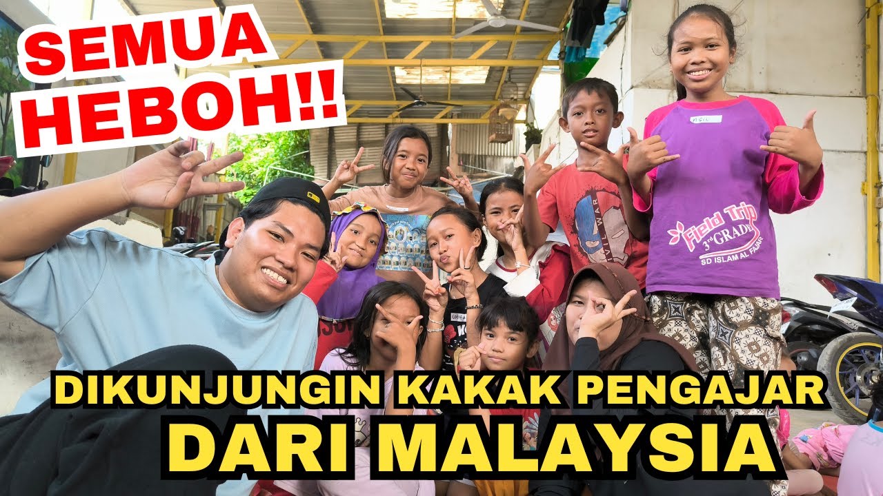 Kakak Volunteer dari Malaysia Datang ke Qahal Ceria! Anak-Anak Langsung Heboh! #BimbelBedeng