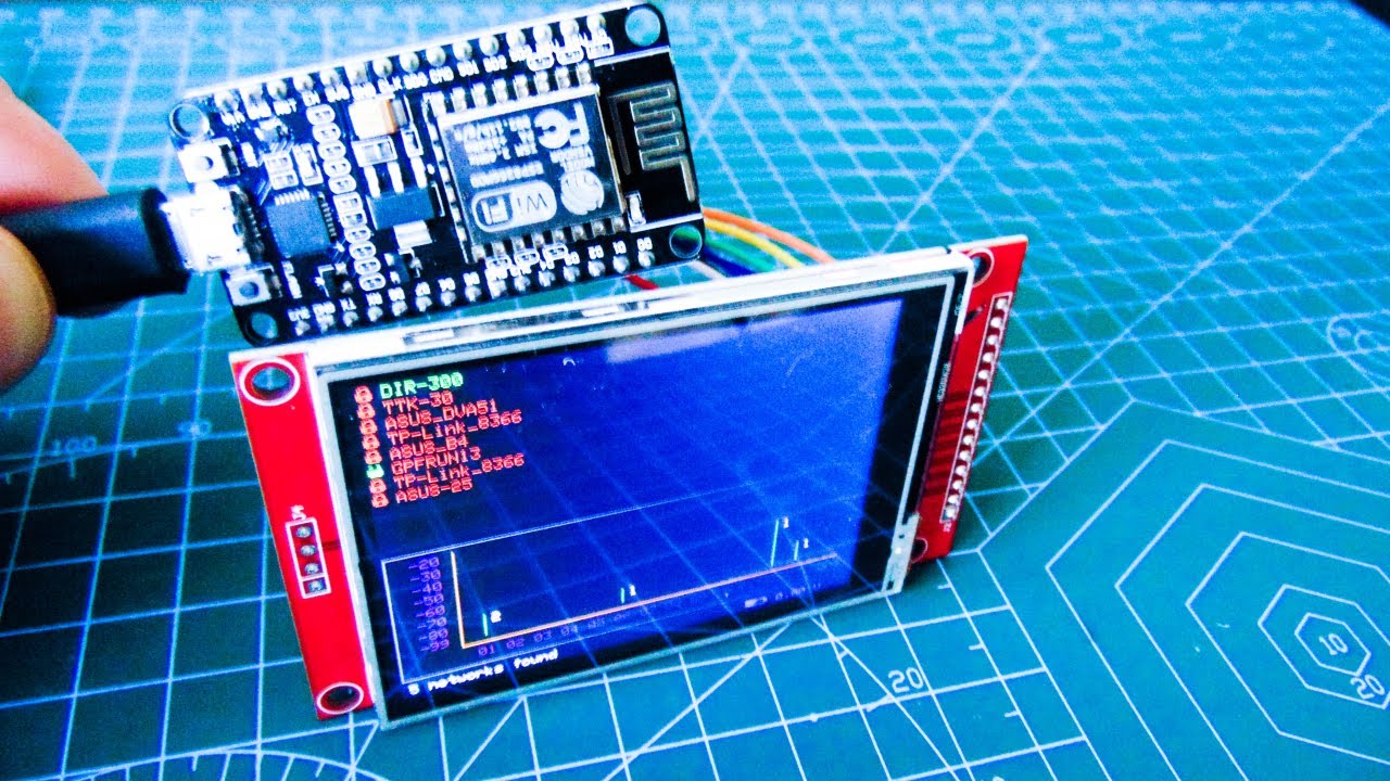 ESP8266 Wifi Сканер (Scanner,ili9341)
