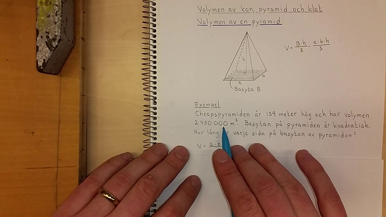 Ma1a Volym av kon, pyramid och klot
