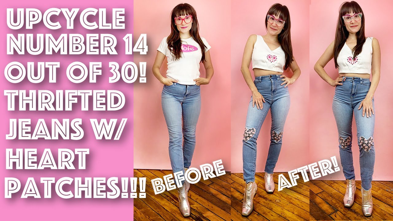 Revamp Your Jeans with an Exciting Heart Patch Tutorial!