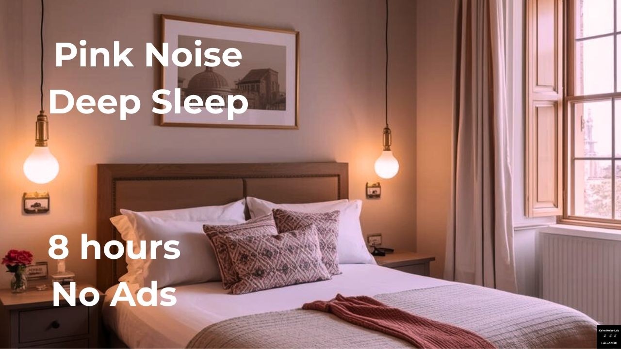 Pink Noise for Sleep (8 Hours) | Black Screen & Gentle Sound