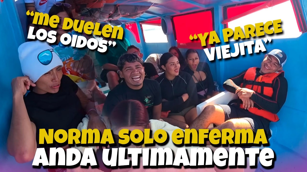 Norma ya parece viejita y camarón se burla de ella🤣 Solo enferma ha pasado en este viaje