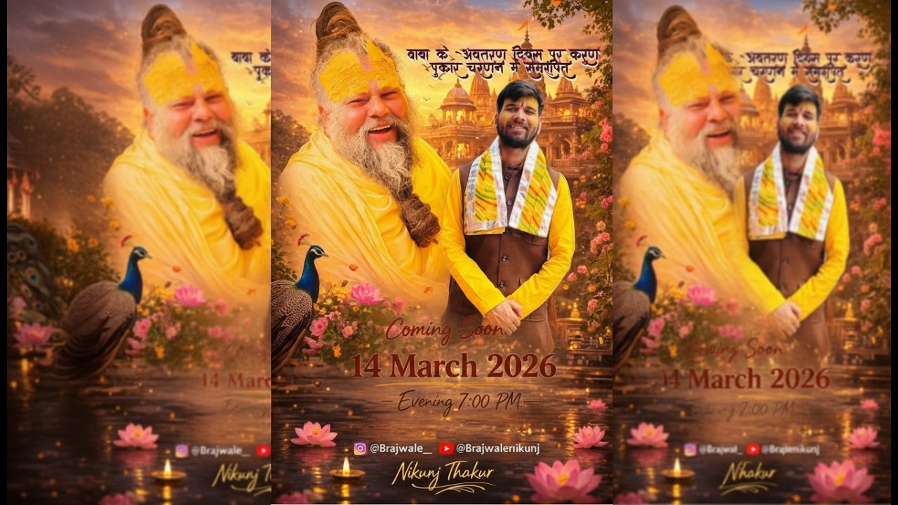 श्री प्रेमानंद जी महाराज के अवतरण दिवस पर चरणों में समर्पित : करुण पुकार | Nikunj Thakur | Brajwale