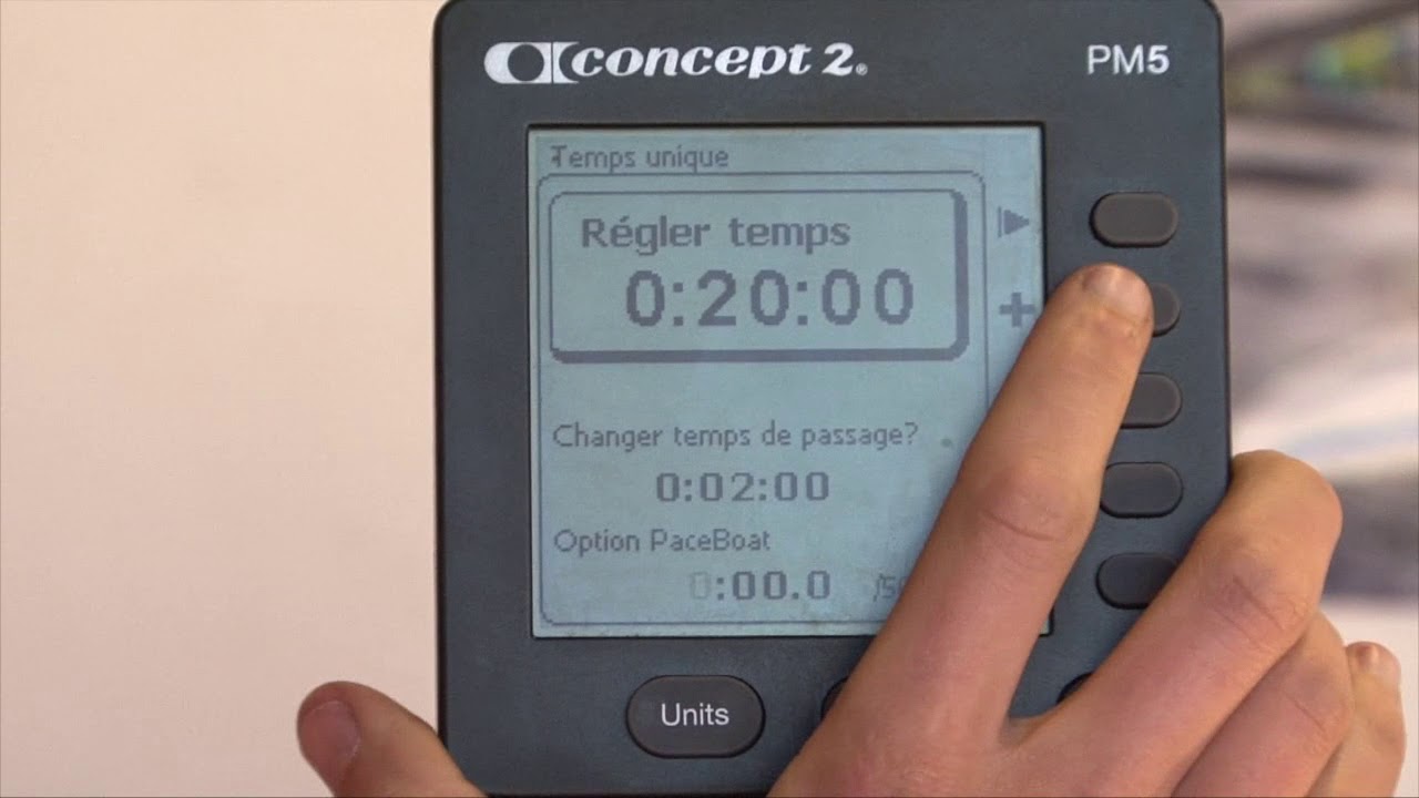 Comment programmer mon moniteur PM5 - CONCEPT 2
