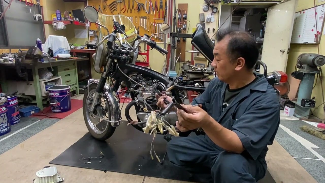 古いバイクのメインハーネスから新しく交換したらどうなるのか？