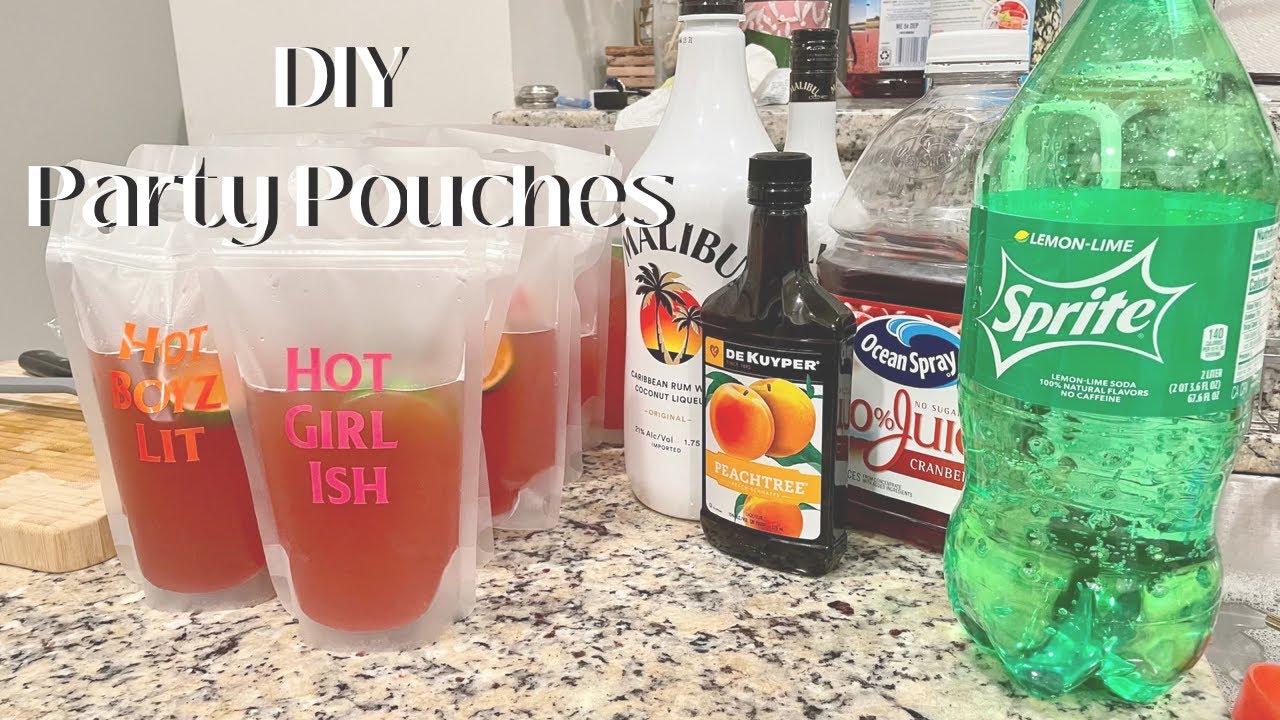 DIY ALCOHOL PARTY POUCHES