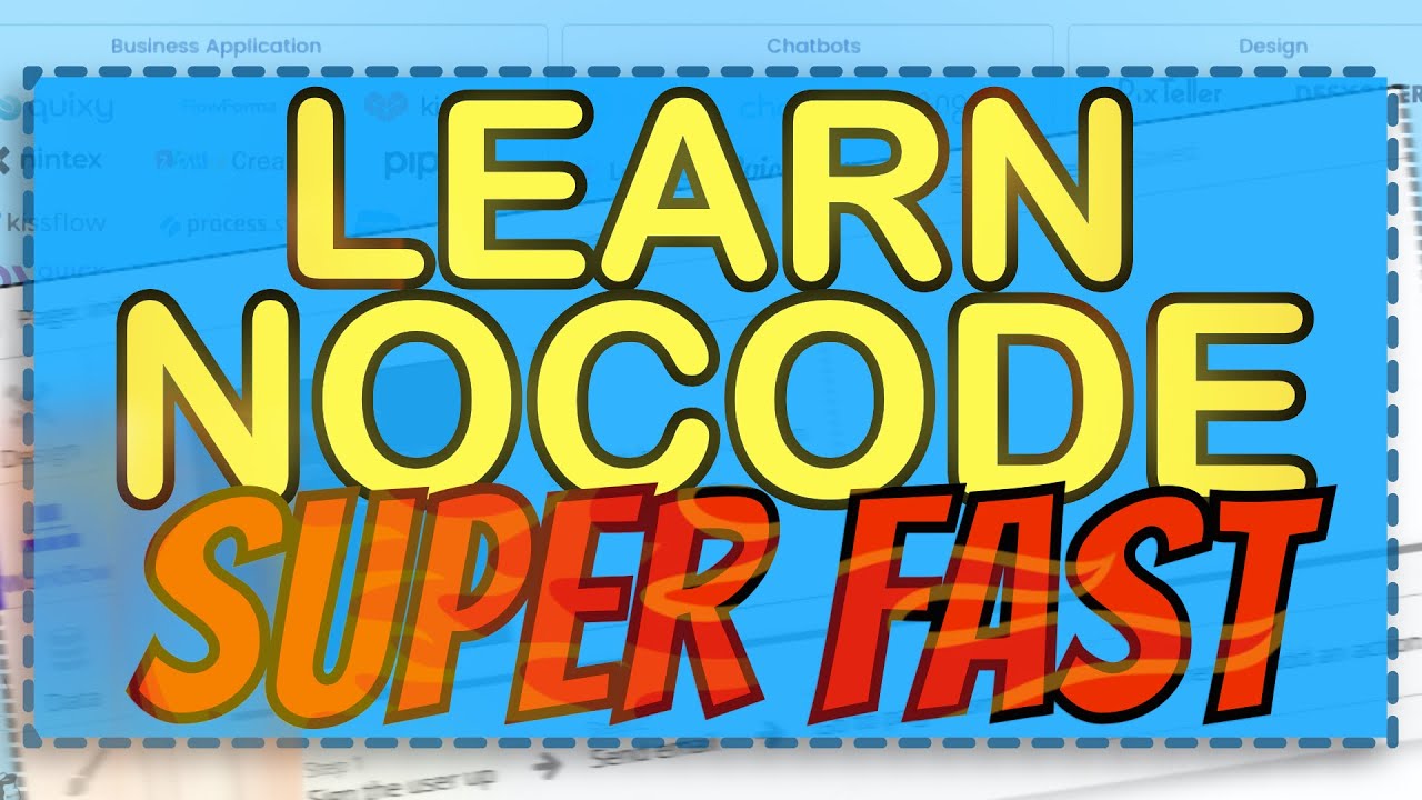 The BEST and FASTEST Way To Learn NoCode In 2022