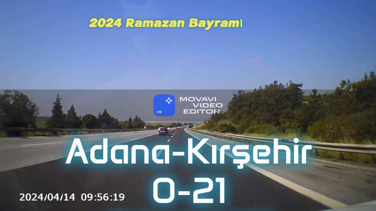 Ankara Niğde Otoyolu O-21 üzerinden Adana'dan Kırşehir'e.
