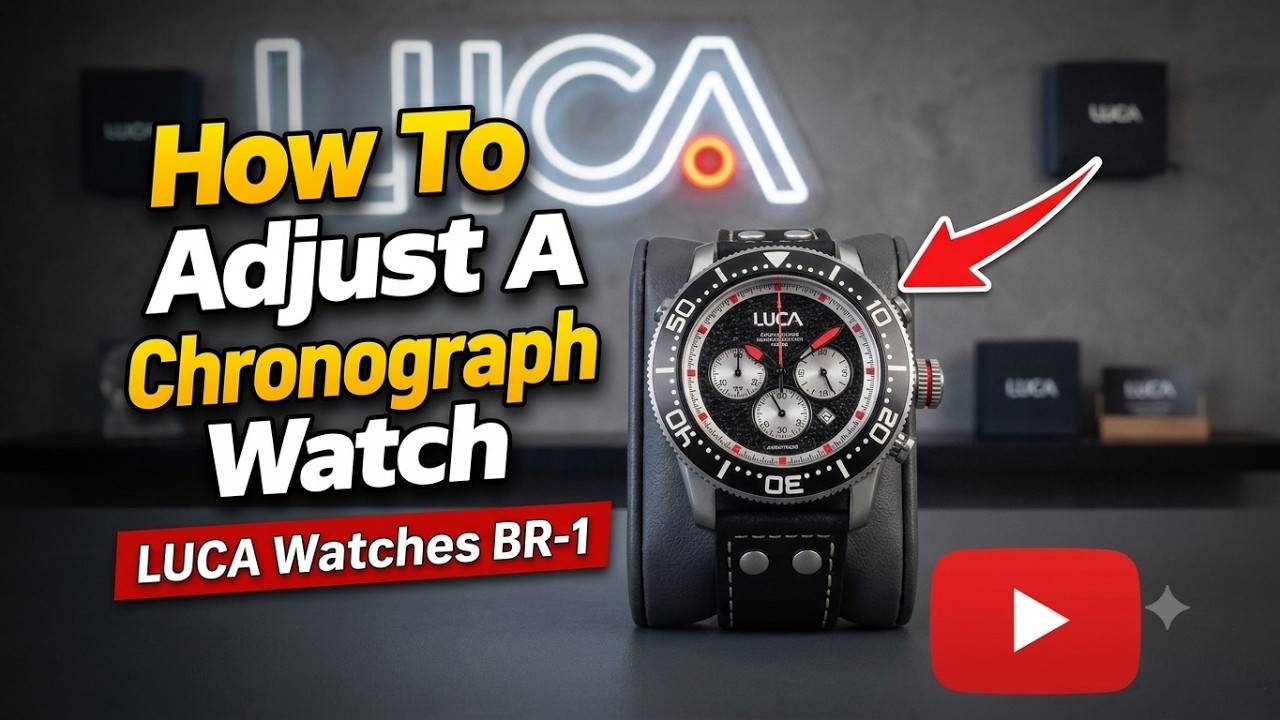 How Adjust A Chronograph Watch (LUCA Watches BR-1, Miyota OS20 Movement)
