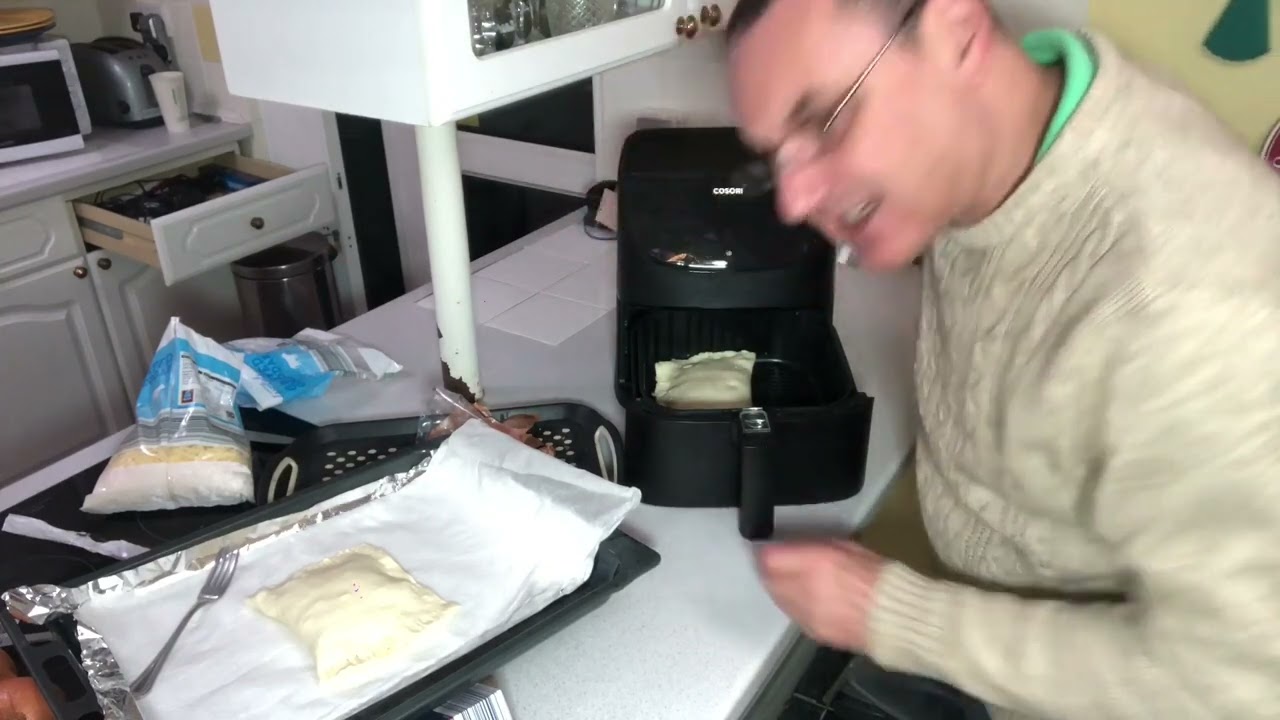 Making Cheese & Onion Pasties for Air Fryer.