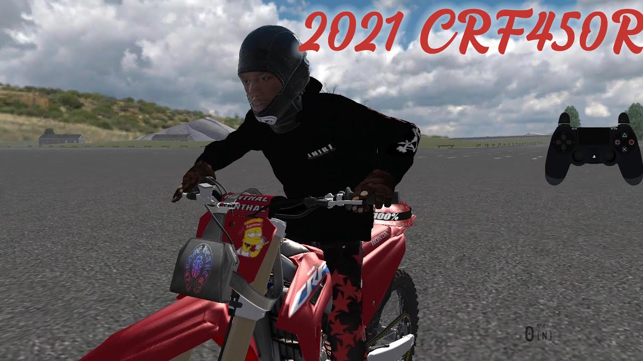 50 CENT WHEELING A 2021 CRF450R😂🔥 *MX BIKES*