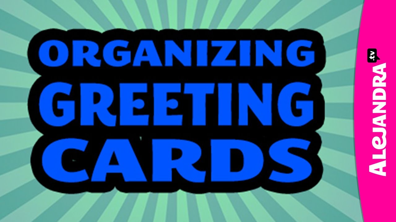 Greeting Card Organization & Cute Labels for Bins