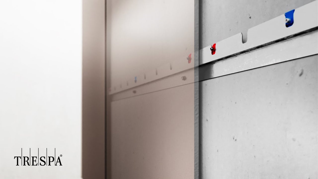 So installieren Sie das Allface TV800 System für Trespa® TopLab® Vertical