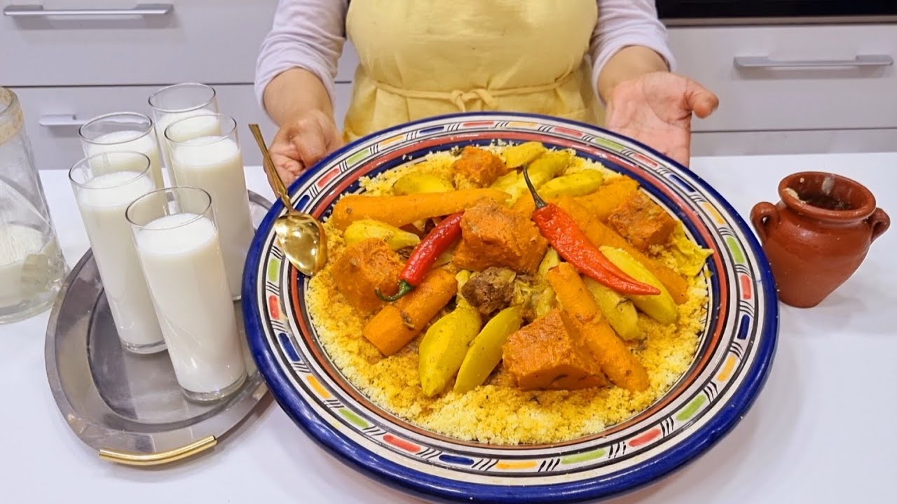 اسرار الكسكس باللحم الراس😱لي داقو عندك غيرحم ليك والديك كيجي معلك بجميع تفاصيل جربيه ودعي معايا