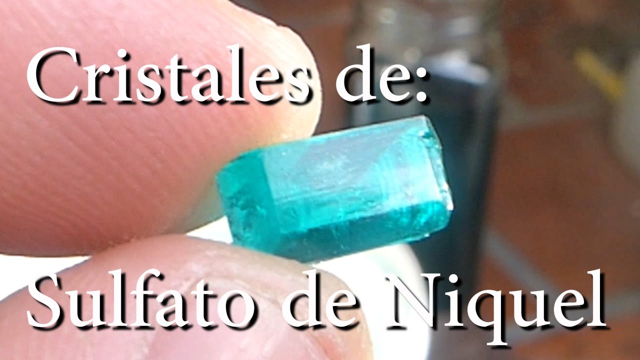Cristales de Sulfato de Niquel