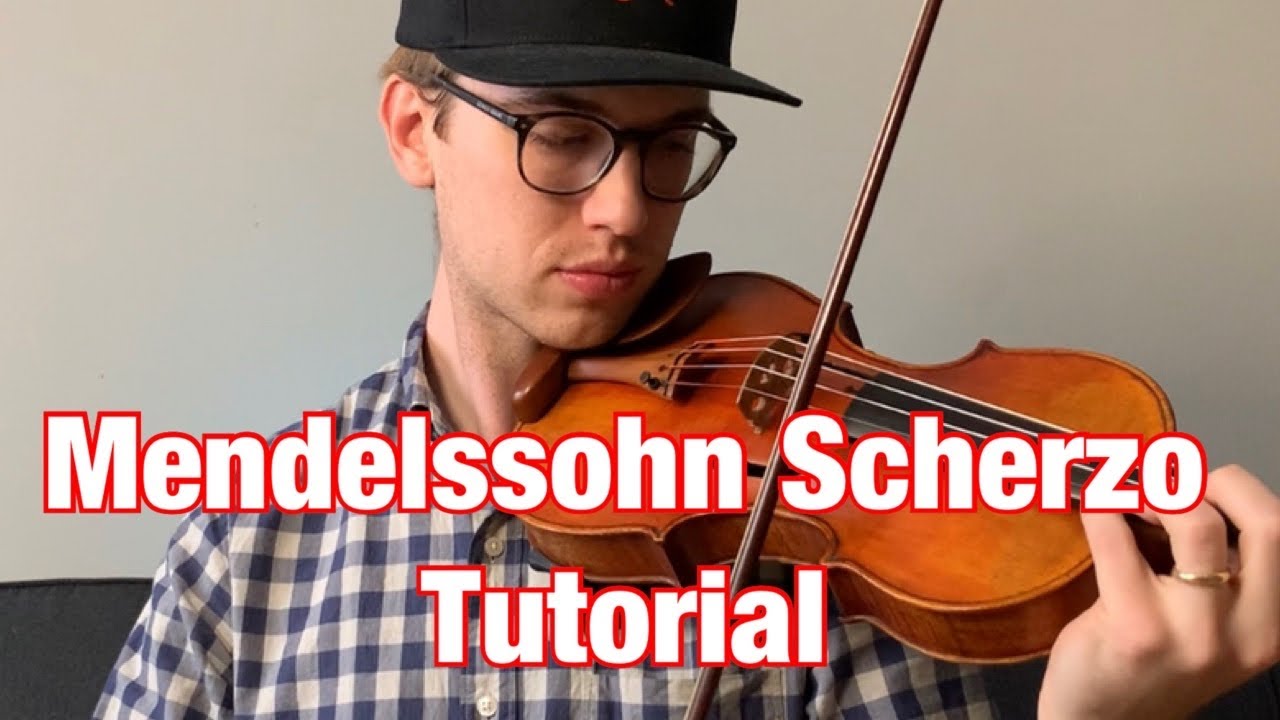 How To Play Mendelssohn Scherzo Excerpt - Violin Tutorial - Felix Mendelssohn Midsummer Night Dream
