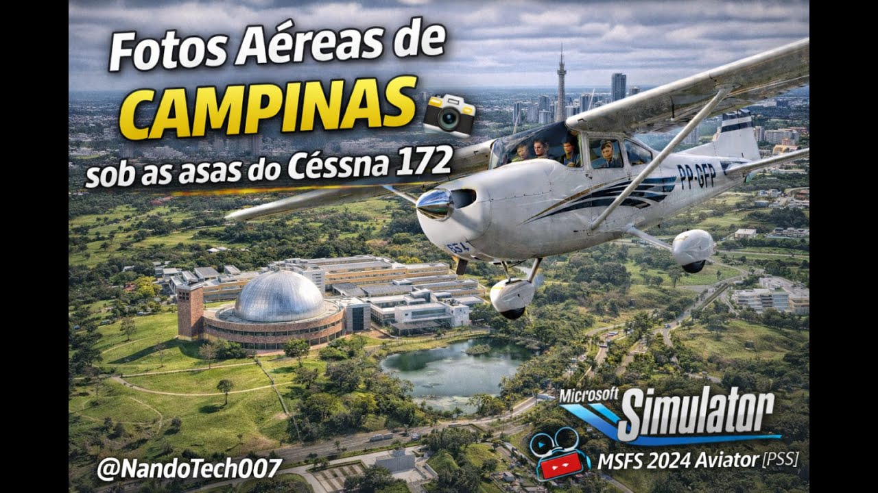Fotos Aéreas de Campinas sob as asas do Cessna 172 📸 | MSFS 2024 Aviator [PS5]